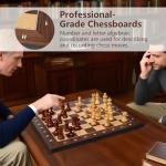 Woodronic 16" Maple & Cassia Chess Board