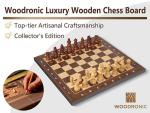 Woodronic 16" Maple & Cassia Chess Board
