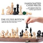 Walnut Folding Chess Set with Extra Queens