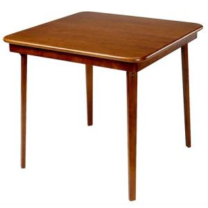 Classic Folding Card Table with Fruitwood Frame