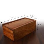 Elegant Sheesham Chess Storage Box with Sliding Lid
