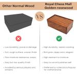 Elegant Sheesham Chess Storage Box with Sliding Lid