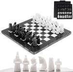 Marble Chess Set with Storage Box - 15 Inches