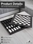 Marble Chess Set with Storage Box - 15 Inches