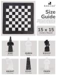 Marble Chess Set with Storage Box - 15 Inches