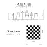 Modern Glass Chess Set with Extra Weighted Pieces