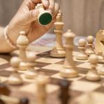 Wooden Folding Chess and Checkers Set - 15 Inch