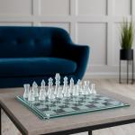 Elegant Acrylic Chess Set with Glass Pieces