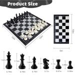 Magnetic Travel Chess Set with Extra Queens