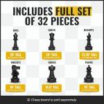 Giant 25-Inch King Premium Chess Set