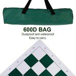 Juegoal 20" Portable 2-in-1 Chess & Checkers Set