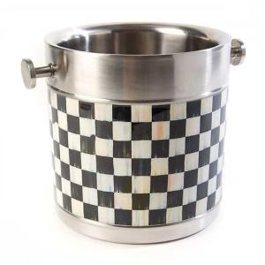 MACKENZIE-CHILDS Black and White Ice Bucket