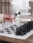 Marble Chess Set with Storage Box - 15 Inches