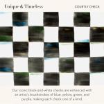 Charming Black-and-White Check Tea Kettle