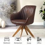 Modern Suede Armchair with Beech Wood Legs