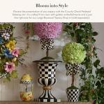 MACKENZIE-CHILDS Black-and-White Urn Centerpiece
