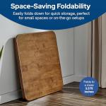 Classic Folding Card Table with Fruitwood Frame