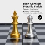 Portable Magnetic Travel Chess Set with Storage