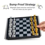 Portable Magnetic Travel Chess Set with Storage