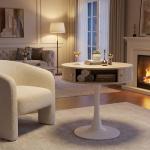 Round Dining Table for 2-4 with Storage