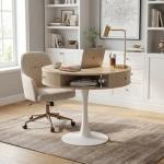 Round Dining Table for 2-4 with Storage