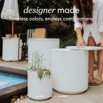 Outdoor Cooler Side Table for Patios - 2 in 1