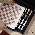 Marble Chess Set with Storage Box - 15 Inches