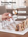 Marble Chess Set with Storage Box - 15 Inches