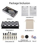 10" Magnetic Chess Set: 3 in 1 Travel Games