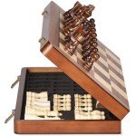 15" Magnetic Wooden Chess Set with Extra Queens