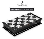 Portable Magnetic Travel Chess Set with Storage