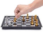 Magnetic Travel Chess Set - 9.8 Inch Foldable