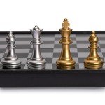 Magnetic Travel Chess Set - 9.8 Inch Foldable