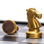 Magnetic Travel Chess Set - 9.8 Inch Foldable