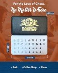 Mini Magnetic Travel Chess Set - 6-Inch Foldable