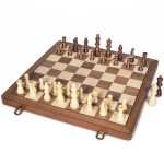15" Magnetic Wooden Chess Set with Extra Queens