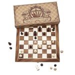 Magnetic Wooden Chess Set for Kids - 12" x 12