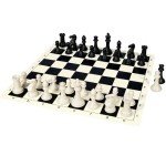Elongdi Portable Tournament Chess Set with Extra Queens