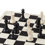 Elongdi Portable Tournament Chess Set with Extra Queens