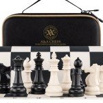 Foldable Silicone Chess Set with Travel Bag
