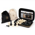 Foldable Silicone Chess Set with Travel Bag