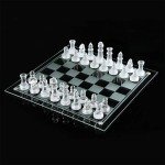 Stylish 10" Glass Chess Set for All Ages