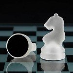 Stylish 10" Glass Chess Set for All Ages