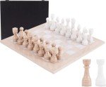 Verona Marble Chess Set with Storage & Extra Queens