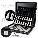 Marble Chess Set with Storage Box - 15 Inches