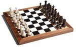Elegant 11" Wooden Chess Set with Storage
