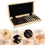 15-Inch Magnetic Wooden Chess Set with Extra Queens