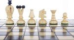 Beautiful Wooden Chess Set with Board - Blue