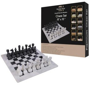 Luxury Marble Chess Set with Classic Pieces