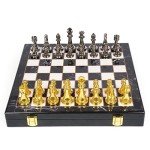 Marble Metal Chess Set for Travel and Play